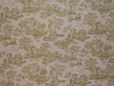 Mill Creek, Cathay Village Toile, Pastural Scene, BTY, Color Leaf