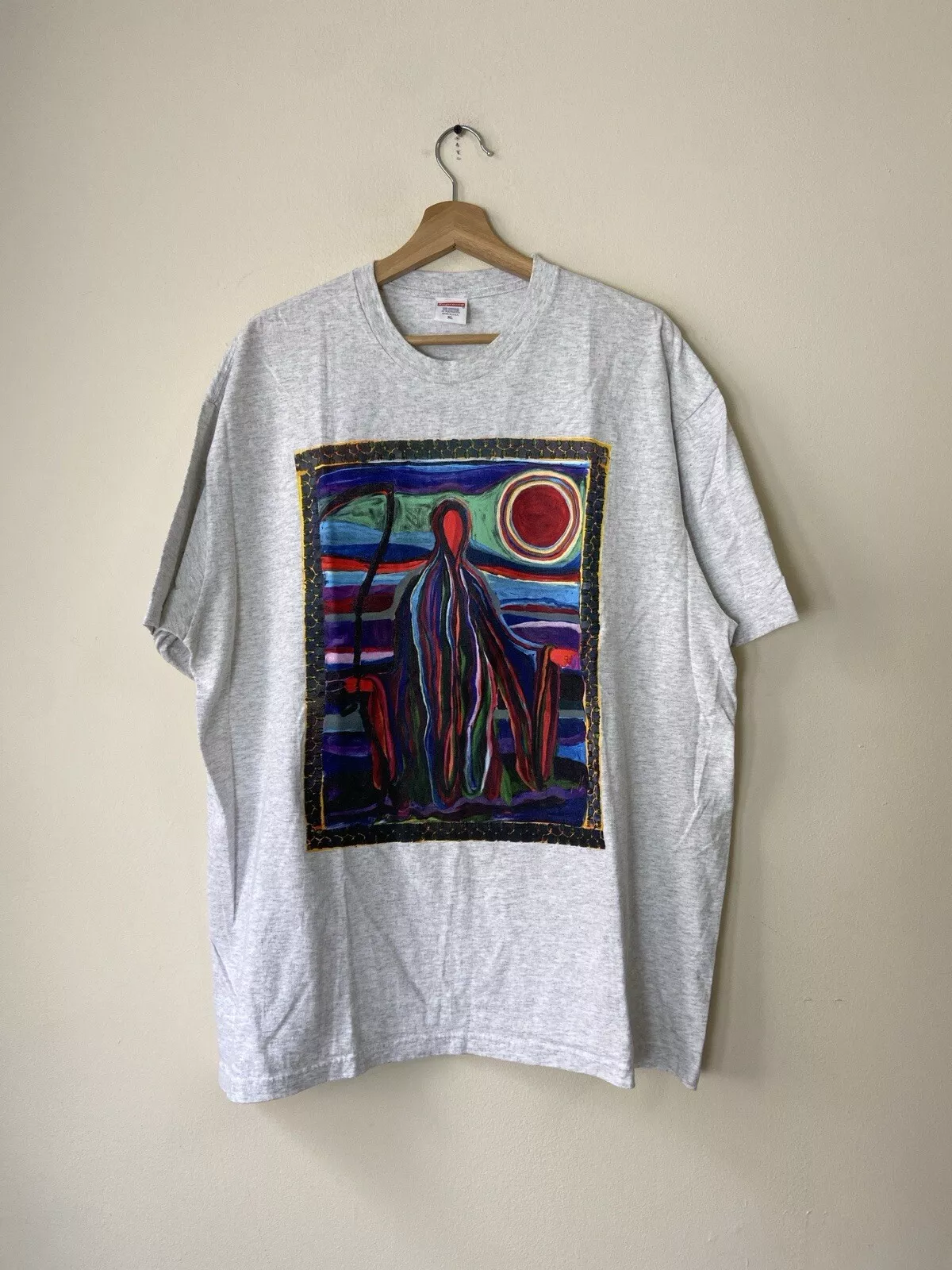 Tee shirt gris Supreme Reaper Art Painting skate streetwear   XL