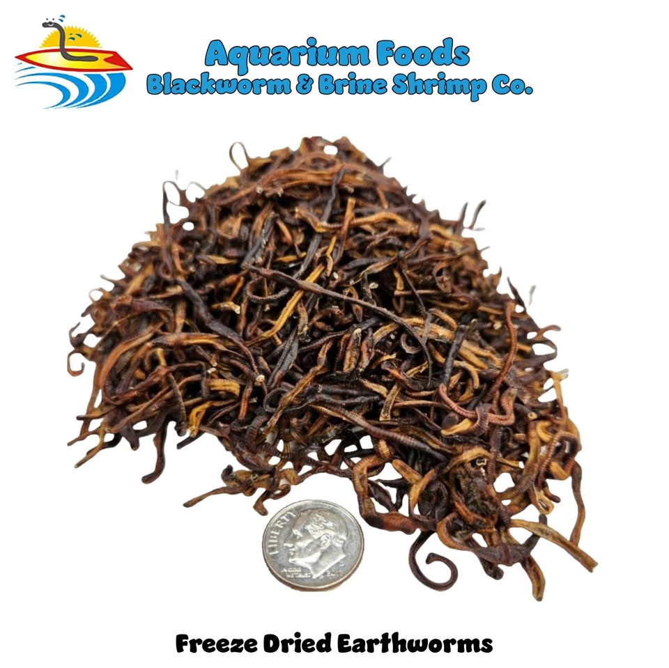 AQUATIC FOODS INC. DRIED EARTHWORMS - TURTLES, REPTILE, CHICKENS, BIRDS, LARGE FISH, PONDS
