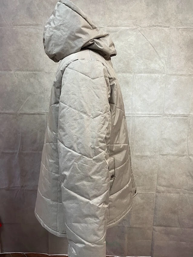 KC Collections Women's Tan Jacket Hooded Size 2X - Image 4 of 4