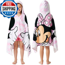 Get Trend Disney Minnie Mouse Towels For Kids Hooded Bath Towel Poncho