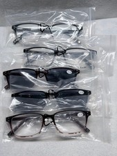 Lot of 5 Reading Glasses 3.50 Mixed Styles Readers Blue Light New