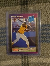 1989 Donruss Rated Rookie Felix Jose #38 *Denotes Next to Performance (RC)
