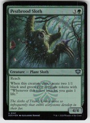 Pestbrood Sloth #157 Secrets of Strixhaven Foil