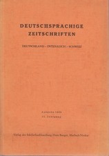 Deutschsprachige Zeitschriften 12. Band : Deutschland, Österreich, Schweiz und i