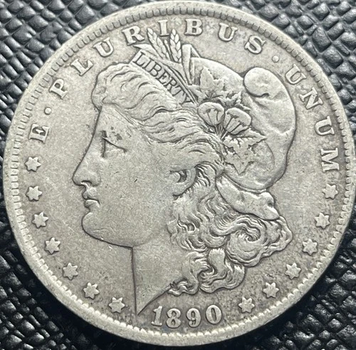 1890o Morgan Silver Dollar VF