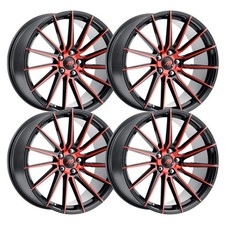 (Juego-4) Llantas Mach ME19 20x8,5 5x115 35 mm negras rojas llantas 20 pulgadas
