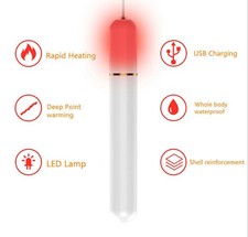 39.5  USB Heating Stick Warmer Space Heating Pad Rod Warm Heater LED Indicator
