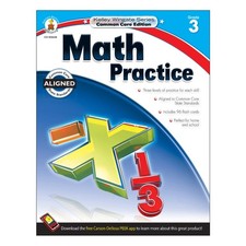 Carson Dellosa 3rd Grade Math Workbook, Algebra, Multiplication, Division, A...