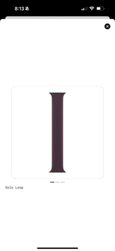 Apple Watch Silicone Solo Loop 41mm (38/40) Genuine OEM Dark Cherry Size 6 - 第 6/8 張圖片