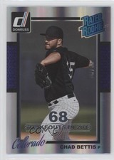 2014 Panini Donruss Rated Rookie Silver Season Stat Line 68/68 Chad Bettis 0b2