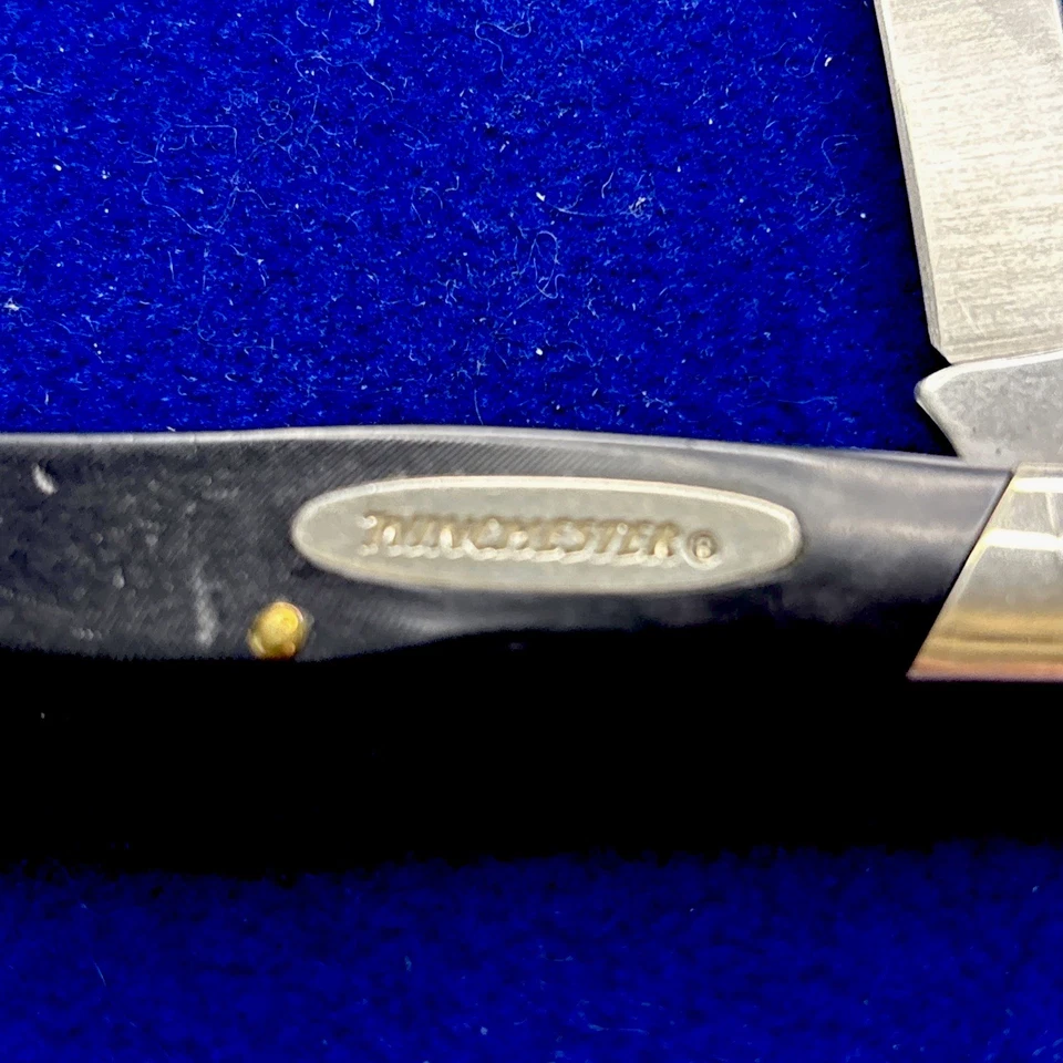 Cuchillo Buck Raro EE. UU. Cuchillos 301 Stockman De Colección Insignia WINCHESTER Usado Sin Caja Foto 3 de 4