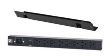 Chatsworth - 12820-701 - Power Strip, 1u, Basic, 15a, 120v, Horizontal, 8