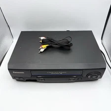 Panasonic Blue Line PV-V4521 VHS VCR Omnivision Player Recorder No Remote Tested