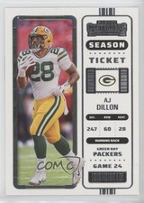 2022 Panini Contenders Season Ticket AJ Dillon #42 19k9