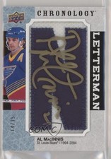 2018-19 Chronology Letterman Letter Relics 14/15 Al MacInnis Patch Auto HOF 04f2