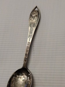 VTG  Colectible Sterling Silver Spoon George Washington Souvenir 4 1/4"  
