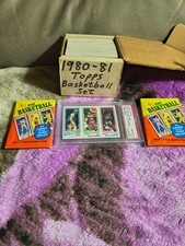 1980-81 Topps Complete Basketball Set Bird, Johnson, Erving PSA PD plus packs!