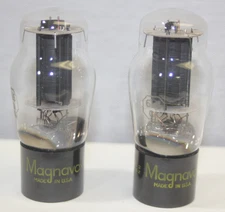 2 NOS 1959 Pair Close Matching Sylvania 6L6 Tubes  MAXI Match Tested 109% of NOS