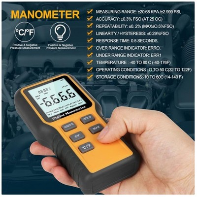 Reliable Differential Pressure Manometer