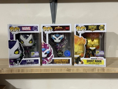 Funko Pop! Vinyl: Marvel Set Exclusives - Venomized Ironheart Ghost Rider Lilith