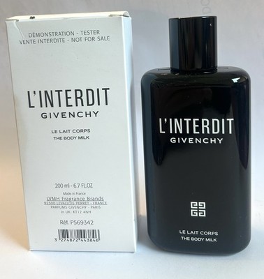 Givenchy L' Interdit The Body Milk Full Size 6.7oz New Tester