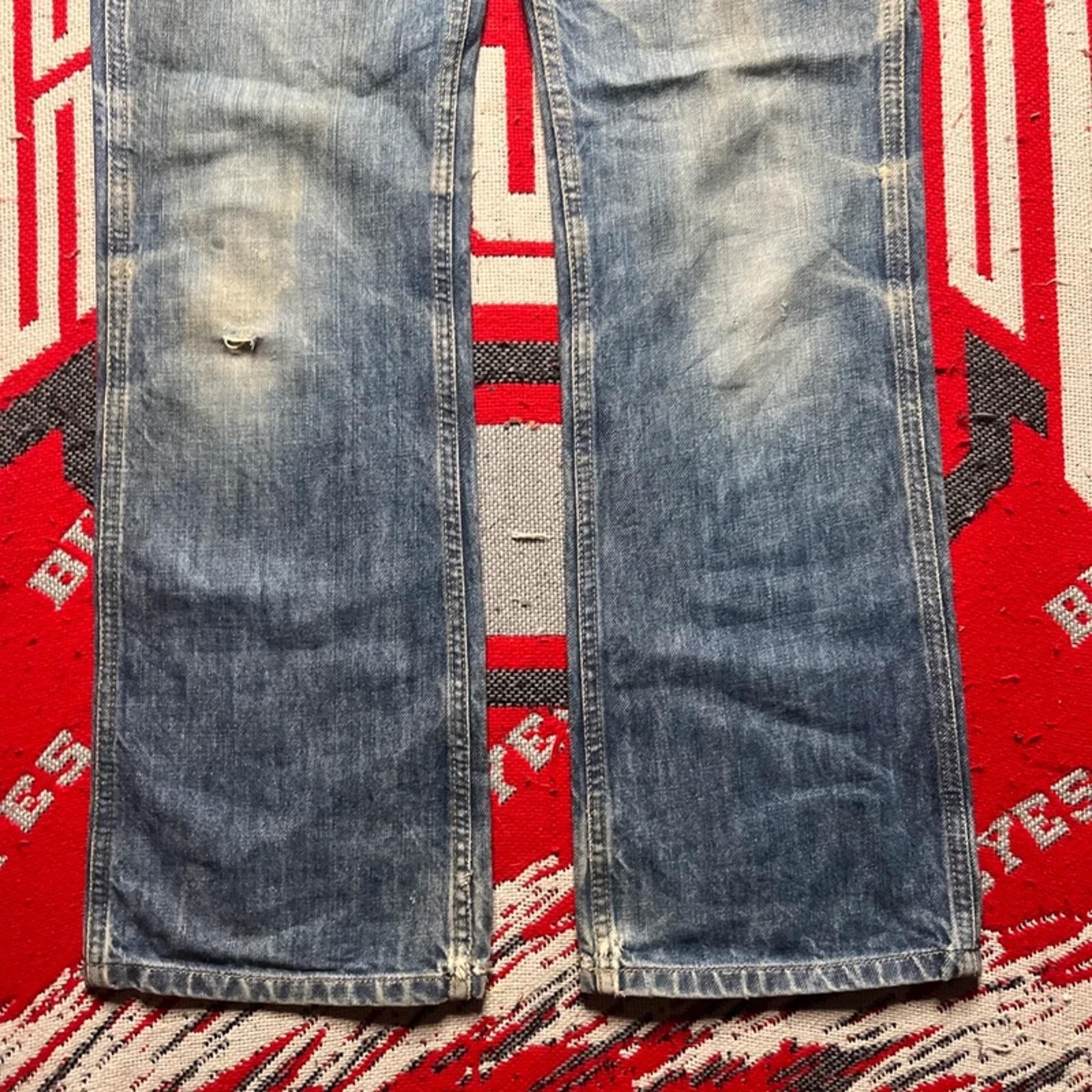 Vintage Carhartt Women’s Blue Flared Jeans | 30W 28L image 5