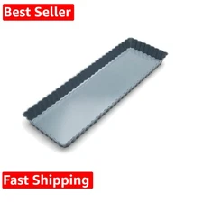 Rectangular Loose Bottom Tart/Quiche Pan, Preferred Non-Stick, 14-Inch