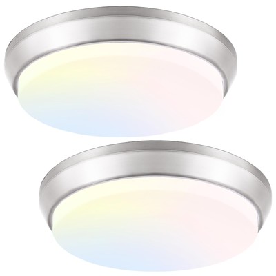 13 Inch Dimmable LED Ceiling Light Fixture, 4000 Lumens Super Bright 36W Flus...