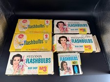 Vintage GE And Sylvania Camera Flash Bulbs Lot M3, M4b, AG1B 64 Total 