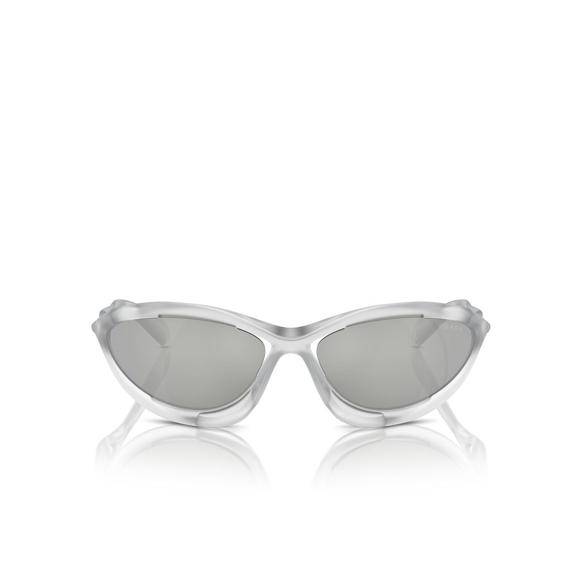 【yudai】PRADA frosted sunglasses Prada Sunglasses PRA23S 14V60H Frosted Crystal / Clear Mirror