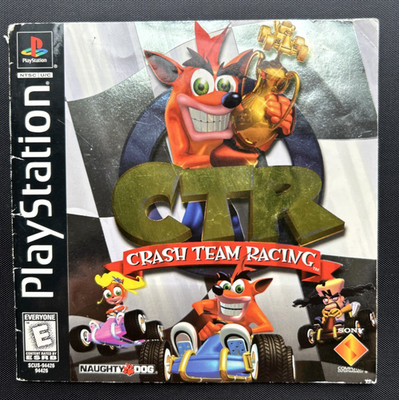 Crash Team Racing CTR Playstation One PS1 Instruction Manual Only