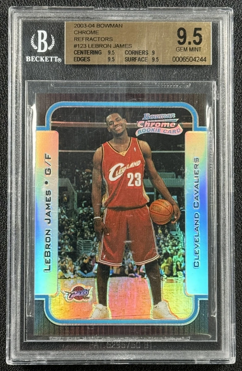 Rookie LeBron James Beckett BGS 9.5 Grade Basketball Trading Cards