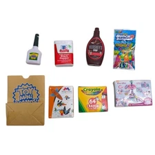 Zuru Mini Brands Lot of 8 Mixed Shopping Bag Crayola Black Pepper Hersheys Syrup