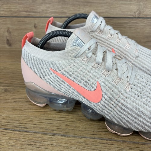 Scarpe Nike VaporMax taglia UK 7 ginnastica corsa scarpe da ginnastica Flyknit Peach Bubble Air Max - Foto 9 di 10
