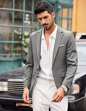 COOFANDY MEN'S BLAZER CASUAL SPORT COATS SLIM FIT ONE BUTTON SUIT JACKET