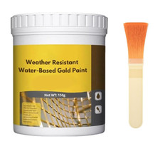 Water-Based Weather-Resistant Gold Paint,150g Water Based Gold Leaf Paint NEW