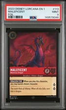 2023 DISNEY LORCANA EN 1-THE FIRST CHAPTER MALEFICENT - MONSTROUS DRAGON PSA 9