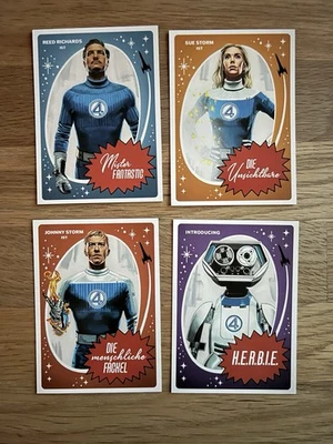 Marvel Fantastic Four First Steps 4 cartes à collectionner cartes à collectionner UCI ÉDITION LIMITÉE MIN - Photo 1/2