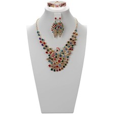 White Leather Bust for Jewelry Display, Jewelry Bust Display Stands for Long ...