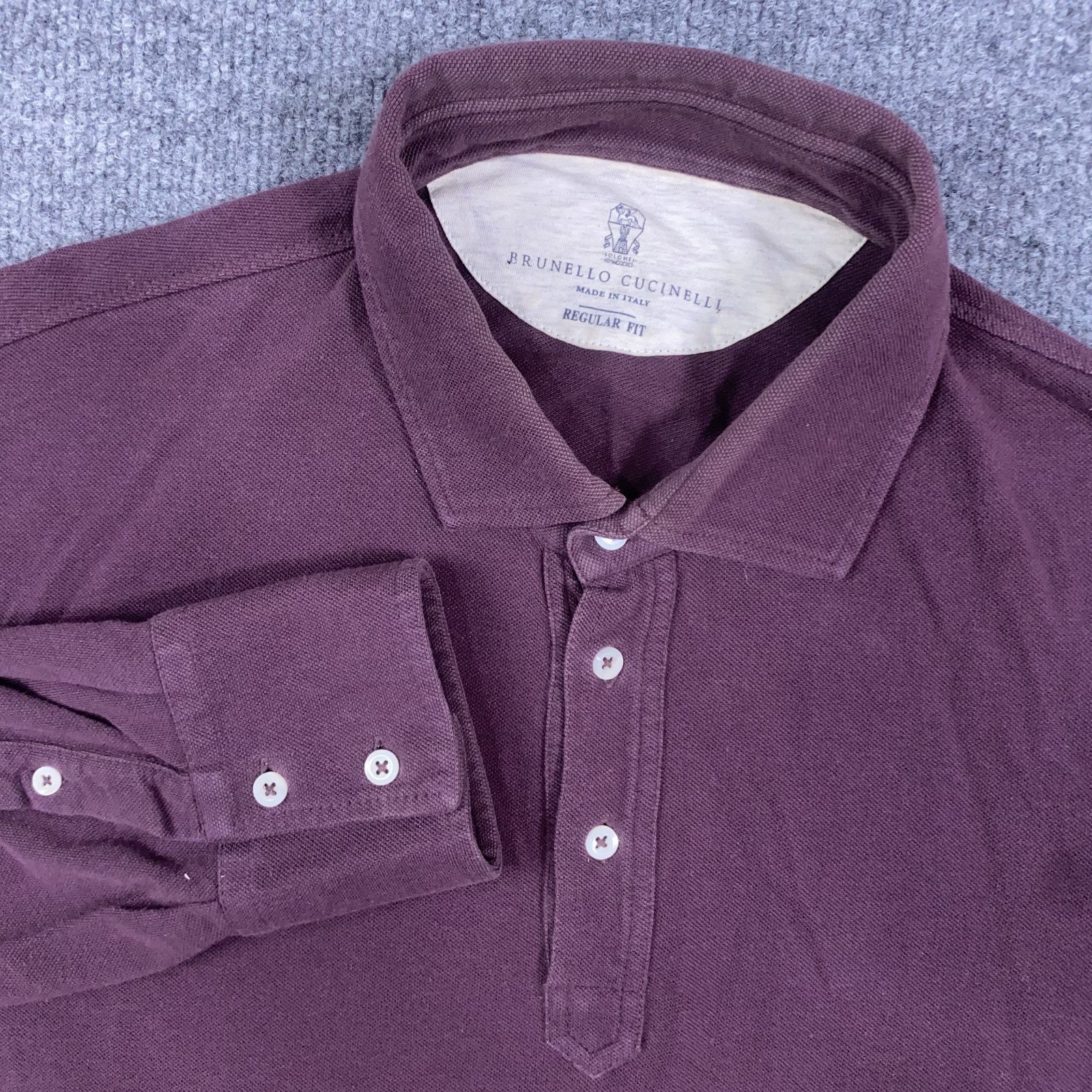 Brunello Cucinelli Three-Button Placket Cotton Po… - image 1