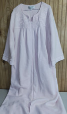 Miss Elaine Womens Large Petite Zip-up Fleece Robe Housecoat Pink Winter