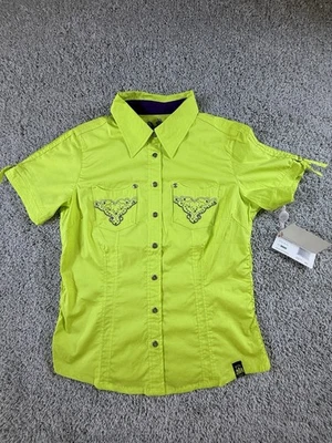 NUEVO CON ETIQUETAS Camisa Pepe Jeans Gráfica Abotonada Mujer’s Talla Grande Deadstock Años 90’s De Colección - Imagen 1 de 4