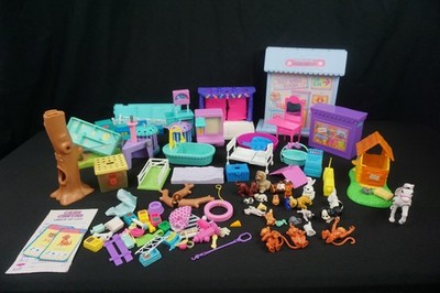 Littlest Pet Shop LPS Playsets & Accessories Lot Preowned Played With Animals