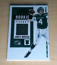 2020 Contenders Football James Morgan Green Rookie Ticket Swatches Relic Jets