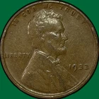 1933 Lincoln Wheat Cent Extremely Fine XF Coin, Rim Bump #36966