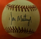DON MATTINGLY SIGNED AUTOGRAPHED AMERICAN LEAGUE BASEBALL YANKEES I LOST COA