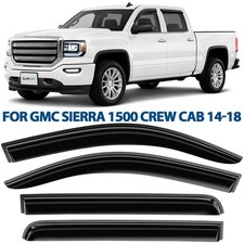 Side Window Deflectors Rain Guards for 2014-2018 GMC Sierra 1500 Crew Cab