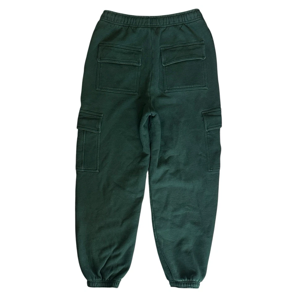 Aritzia TNA Acogedores Pantalones de chándal de vellón Mega Cargo Verde oscuro para mujer pequeños Foto 3 de 4