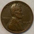 1946 D LINCOLN WHEAT CENT - OBVERSE LAMINATION ERROR